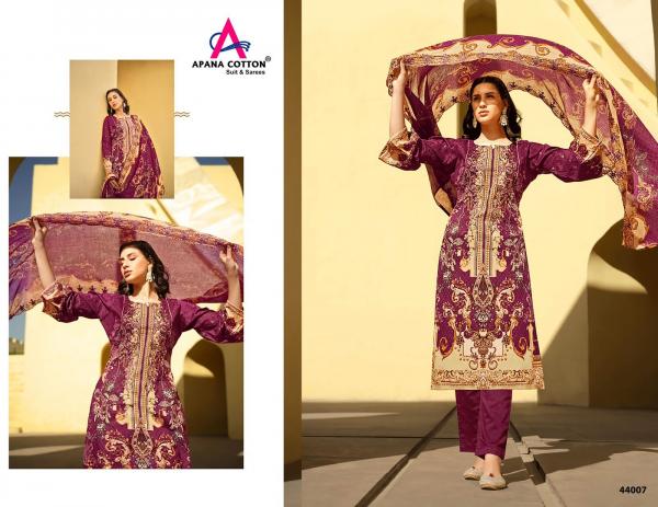 Apana Cotton Razia Sultan Vol 44 Cotton Dress Material Collection